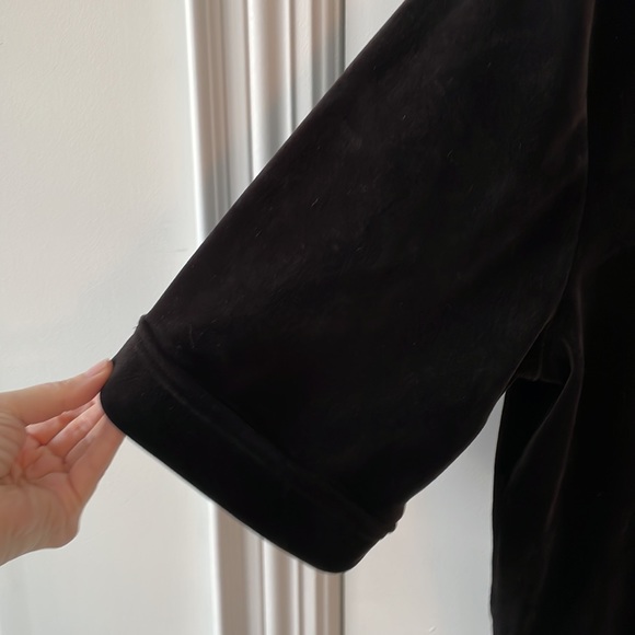 Cable & Gauge Black Velour Oversize Fit Top - Picture 3 of 5